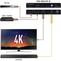 Key Digital Example Diagram 2 input 1 output connected with 4K display,Soundbar, Blue ray and Satelite
