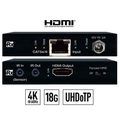 4K HDMI extender Rx fron and rear