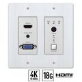 KD hdmi wall plate front 