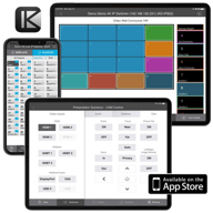 Free KD-App iOS control app for networked Key Digital devices and systems