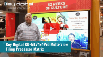 Key Digital KD-MLV4x4Pro Multi-View Tiling Processor Matrix