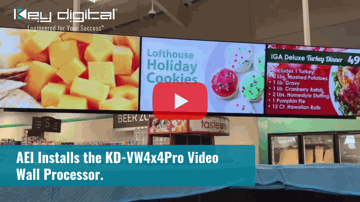 AEI Installs the KD-VW4x4Pro Video Wall Processor