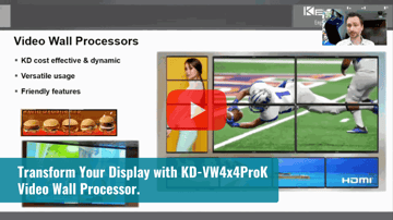 Transform Your Display with KD-VW4x4ProK Video Wall Processor