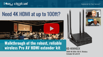 Walkthrough of the robust, reliable wireless Pro AV HDMI extender kit
