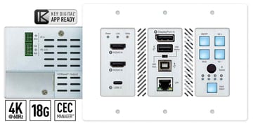 KD-X4x1WUTx HDBaseT wall plate switcher