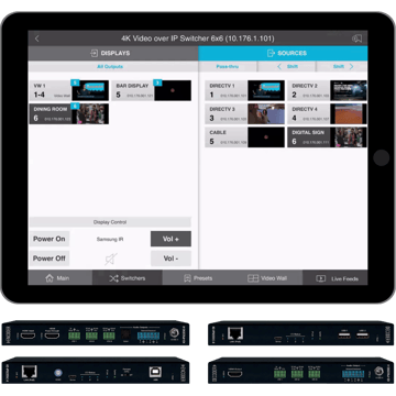 Key Digital expandable AV-over-IP video and audio distribution system