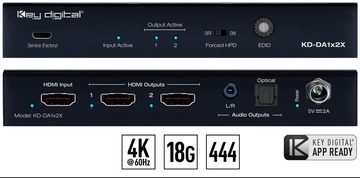 Key Digital Introduces 4K/18G HDMI Distribution Amplifiers with L/R and Optical Audio De-Embedding