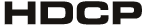 HDCP logo — Key Digital is an official HDCP technology adopter