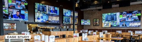 Nashville sports bar with Key Digital AV over IP installation