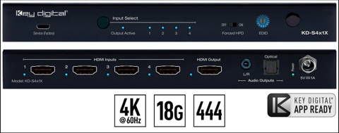 New HDMI Switchers from Key Digital Target Ease of Integration for Sound Bars
