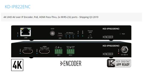Key Digital Focuses on CEDIA Market with New AV Over IP Product