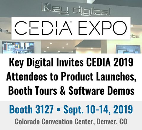Key Digital to Demonstrate Strategically Designed Systems for CEDIA 2019 Integrators