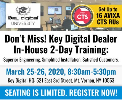 Key Digital to Host Dealer In-House 2-Day Training in March 2020