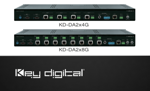 Key Digital 4K/UHD 18G HDMI Signal Distribution Amplifiers Offer Simplistic Alternative to Complex Systems