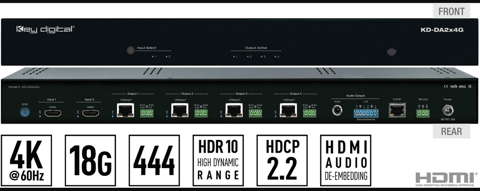 Key Digital Introduces 4K/UHD 18G HDMI Distribution Solution