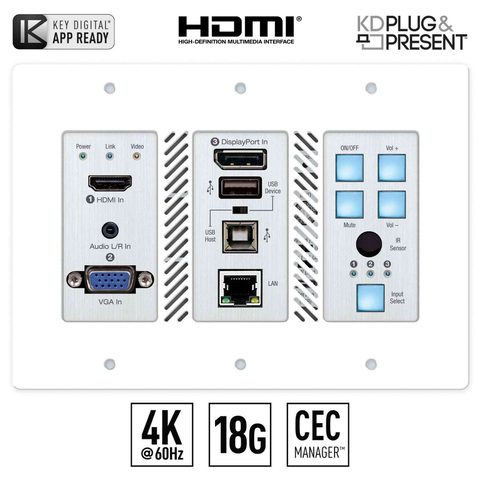 KD hdbaset transmitter front