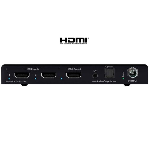 Key digital hdmi 2 input 1 output Rear View
