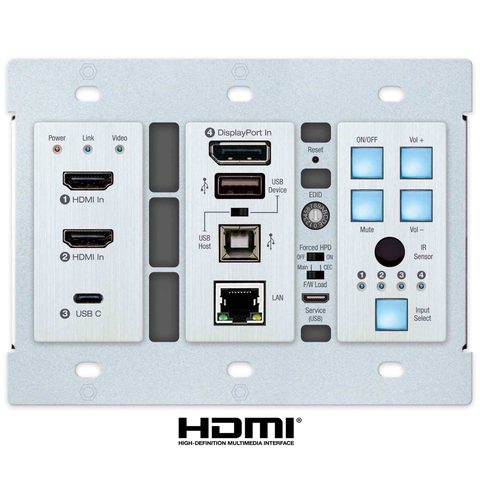 usb wall plate front chassis