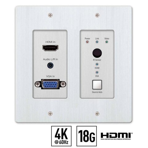KD hdmi wall plate front 