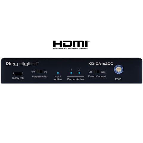 Key Digital hdmi audio splitter front view