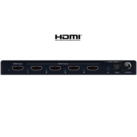 key Digital hdmi 4k splitter rear view