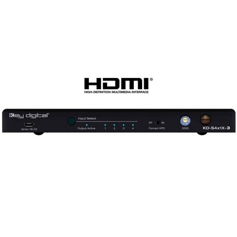 Key Digital hdmi auto switch Front View