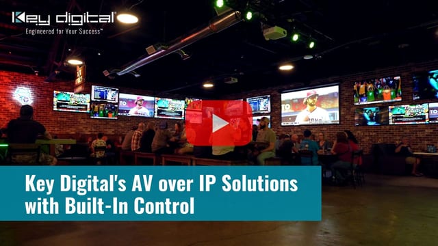 Key Digital AV-over-IP system with built-in control - product demo