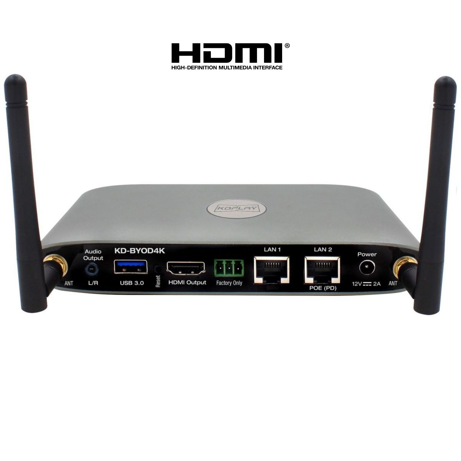 Key Digital wireless presentation gateway rear view