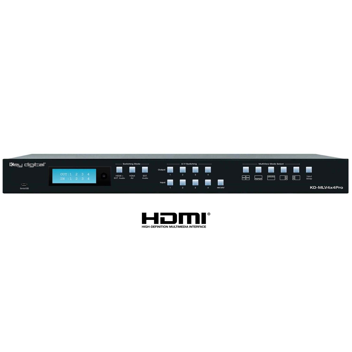 Key Digital video processor front view