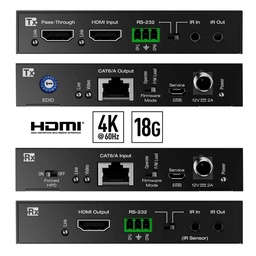 KD hdmi extender set front and rear