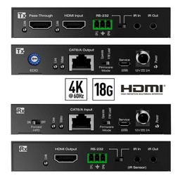 KD HDMI extender 4k Tx and Rx front and rear