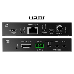 Rx cat6 to hdmi extender front and rear