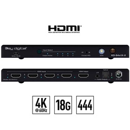 Key Digital hdmi auto switch Front and Rear View