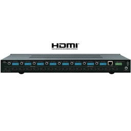 8x8 hdmi matrix switcher rear view
