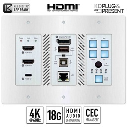 KD usb wall plate front