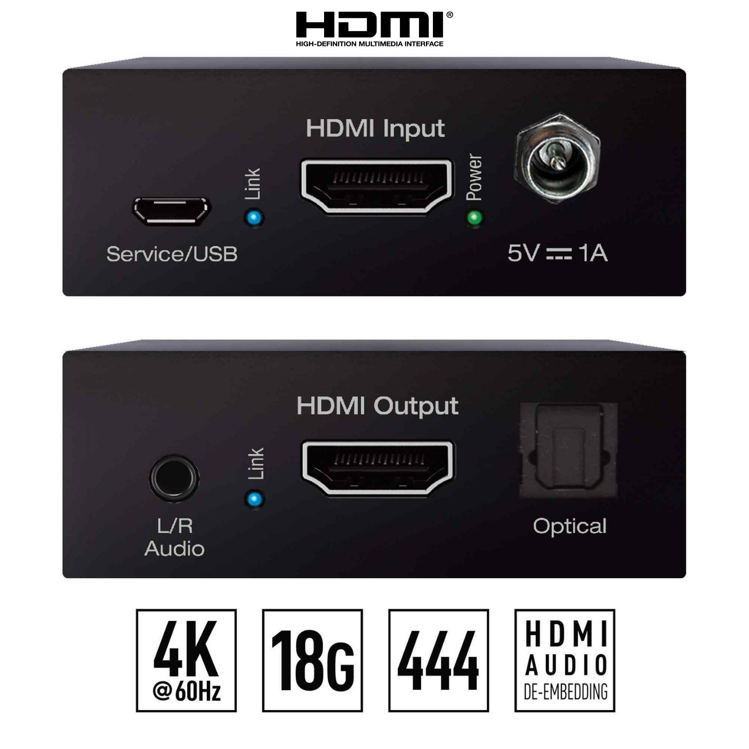 Key Digital hdmi no signal front and rear view