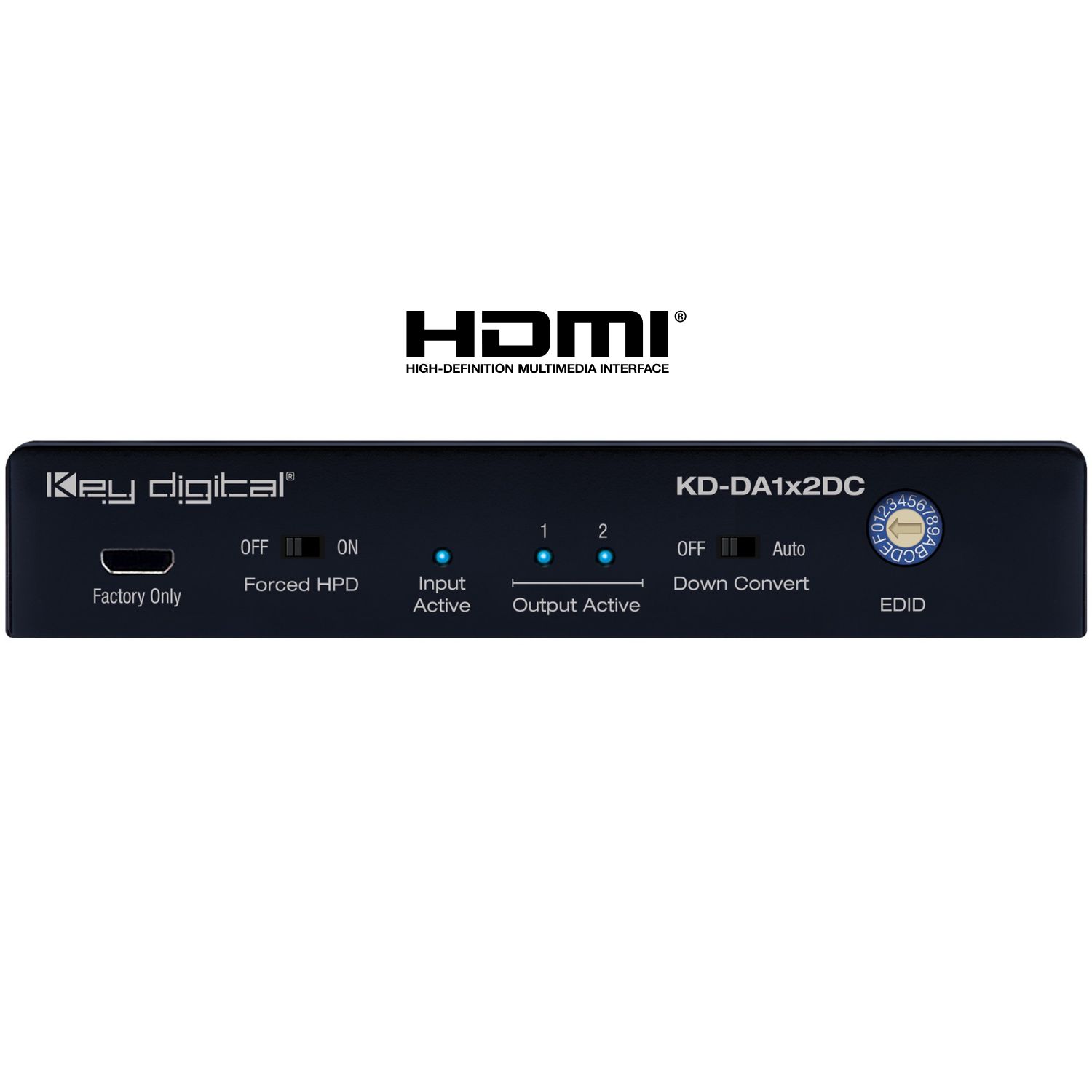 Key Digital hdmi audio splitter front view