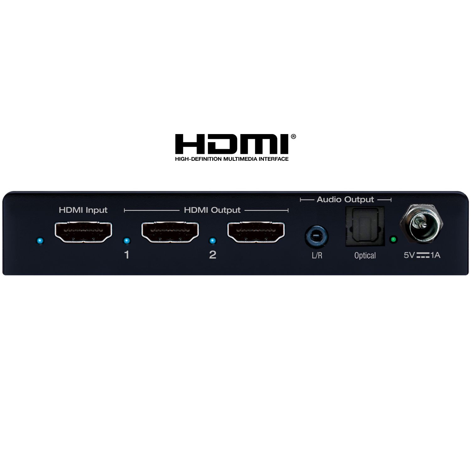 Key Digital hdmi audio splitter rear view