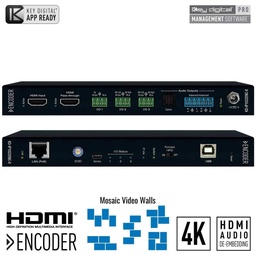 Key Digital hdmi pass through front and rear view