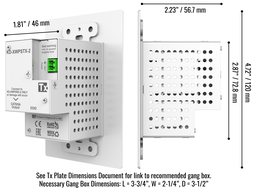 wall plate extender Tx Dimensions