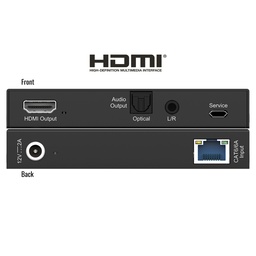 Rx cat6 to hdmi extender front and rear